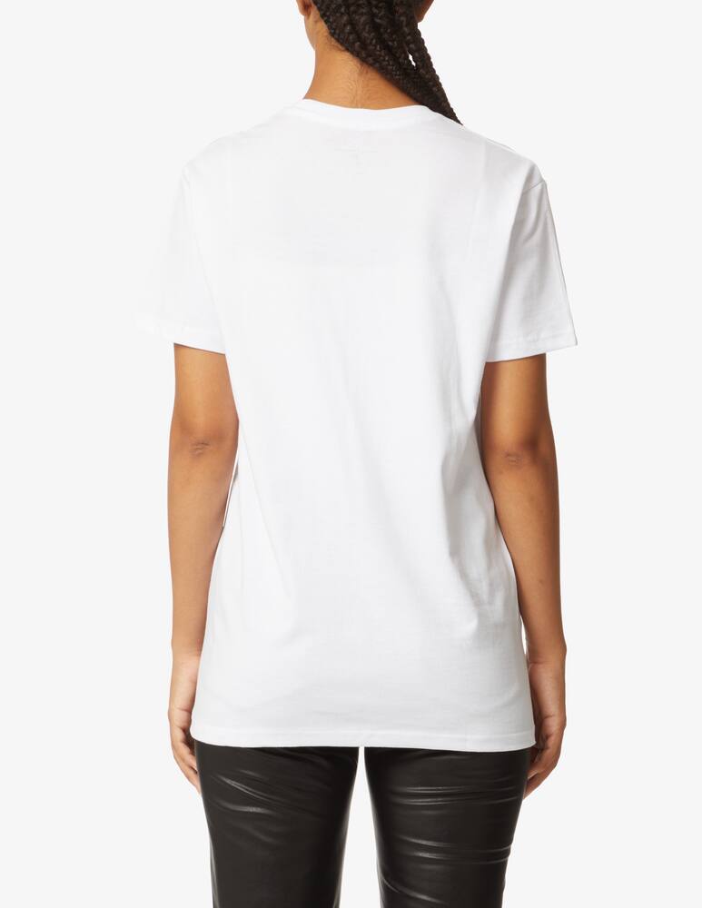 rinascente Linea Daria T-shirt 'Maalox & Champagne' - Bianco