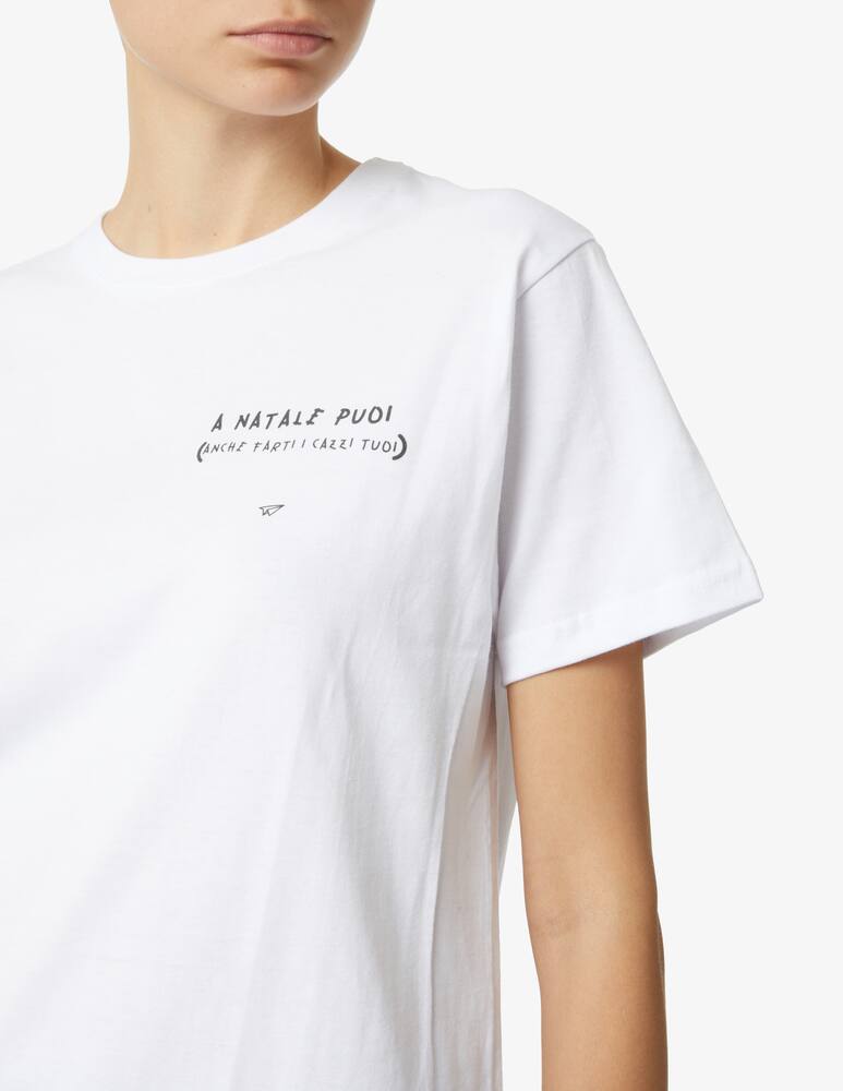 rinascente Linea Daria T-shirt 'A Natale puoi' - White