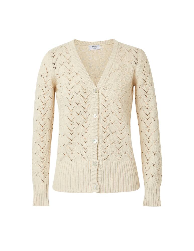 rinascente Rinascente Collection Cardigan con scollo a v in misto cotone - beige