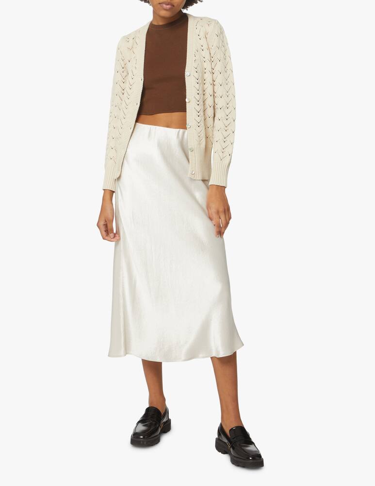 rinascente Rinascente Collection Cardigan con scollo a v in misto cotone - beige