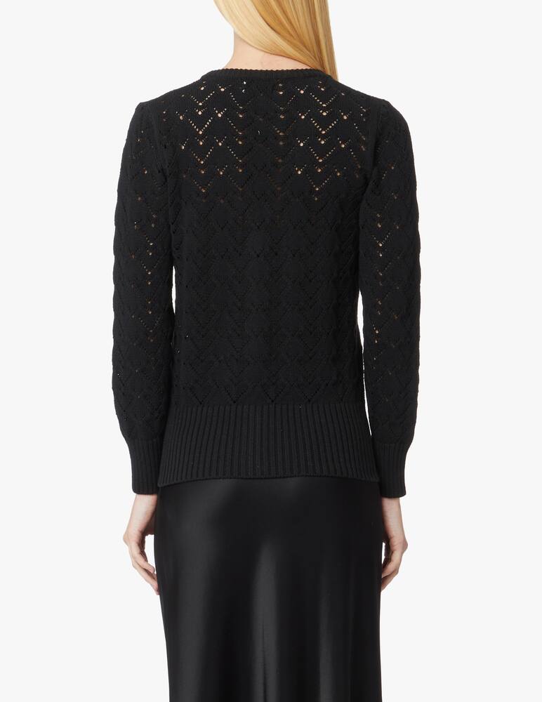 rinascente Rinascente Collection Cardigan corto con scollo a v in misto cotone - nero