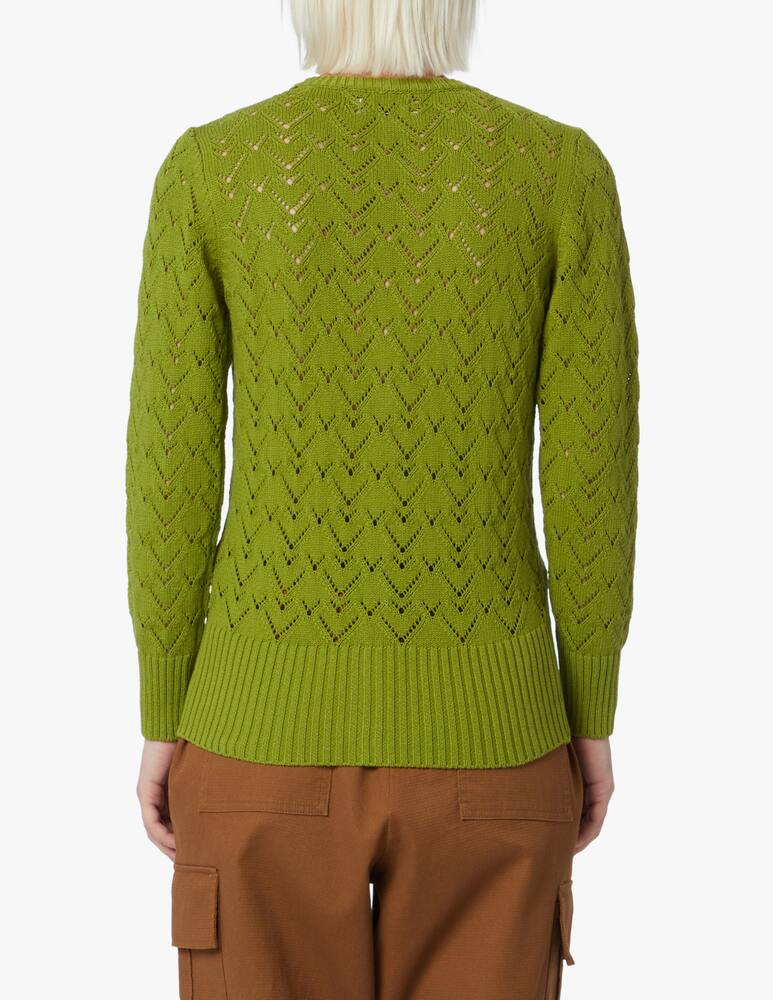 Rinascente Collection Cotton blend v neck cardigan - green - picture 3