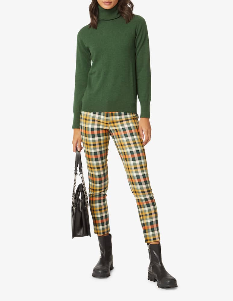 rinascente Elizabeth Ascot Pantalone con spaccheto - Verde