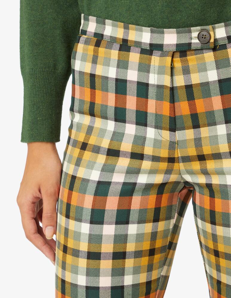 rinascente Elizabeth Ascot Pantalone con spaccheto - Verde