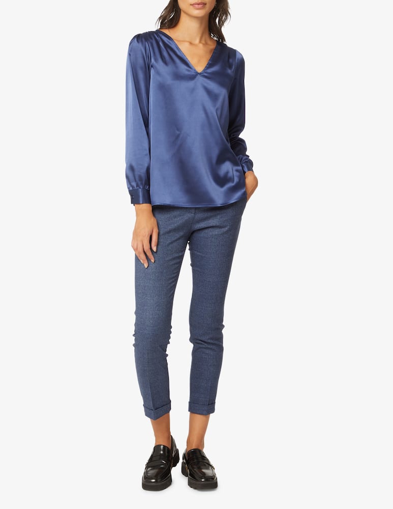rinascente Elizabeth Ascot Long sleeved blouse - Blue