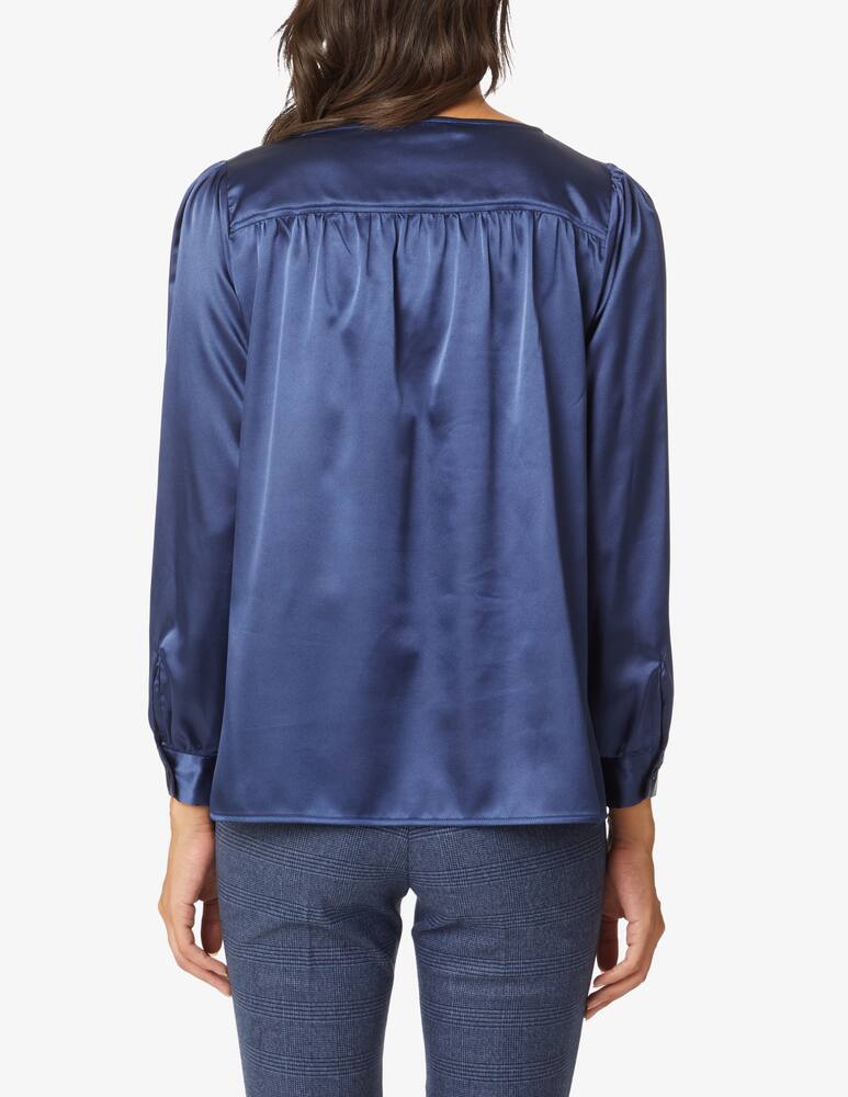 rinascente Elizabeth Ascot Long sleeved blouse - Blue