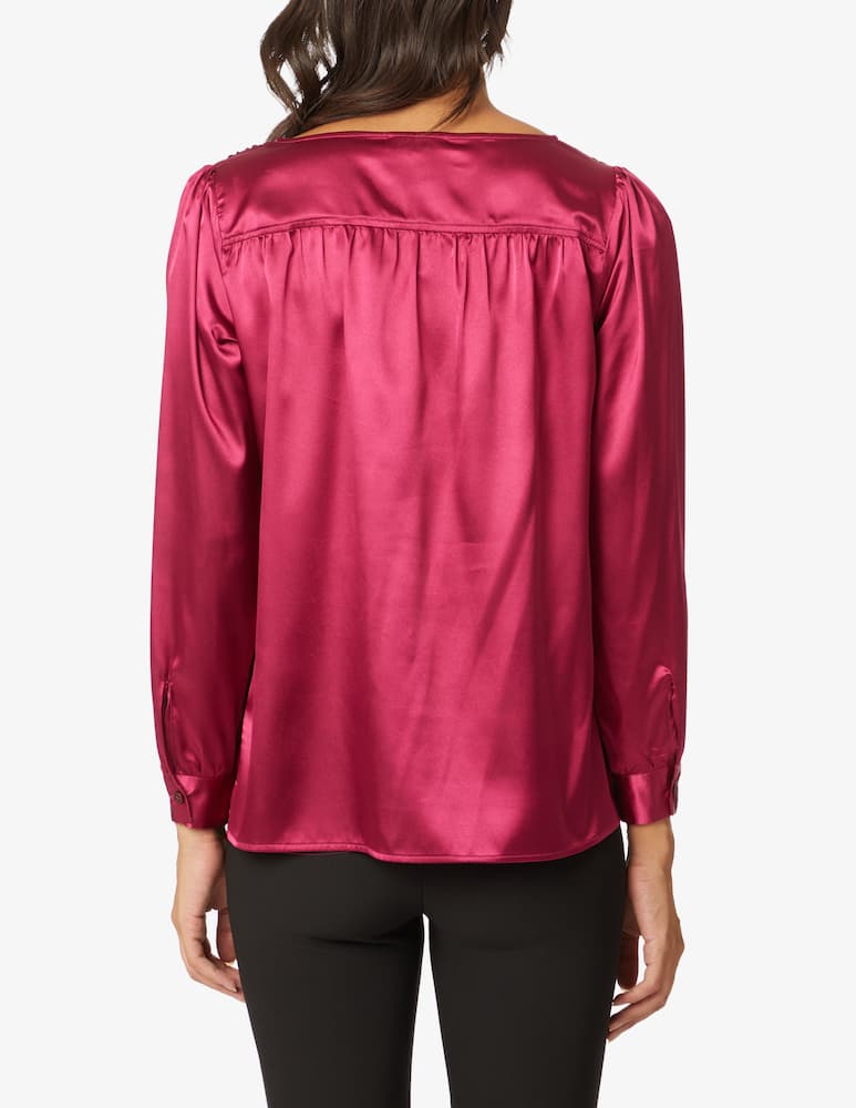 Elizabeth Ascot Camicia a manica lunga - Rosa - immagine 3