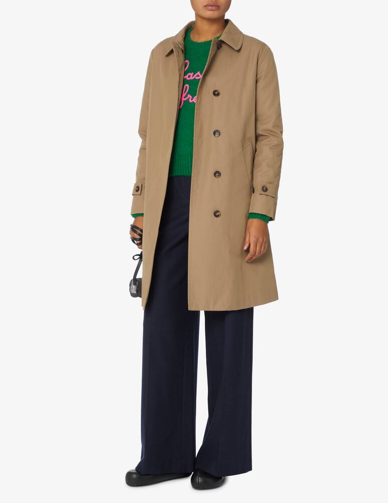 rinascente L'impermeabile Connie cotton blend midi coat - Beige