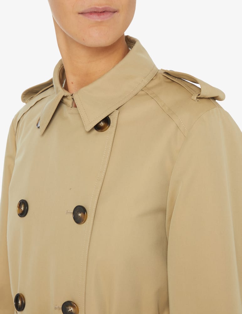 rinascente L'impermeabile Megan cotton blend midi trench - Beige