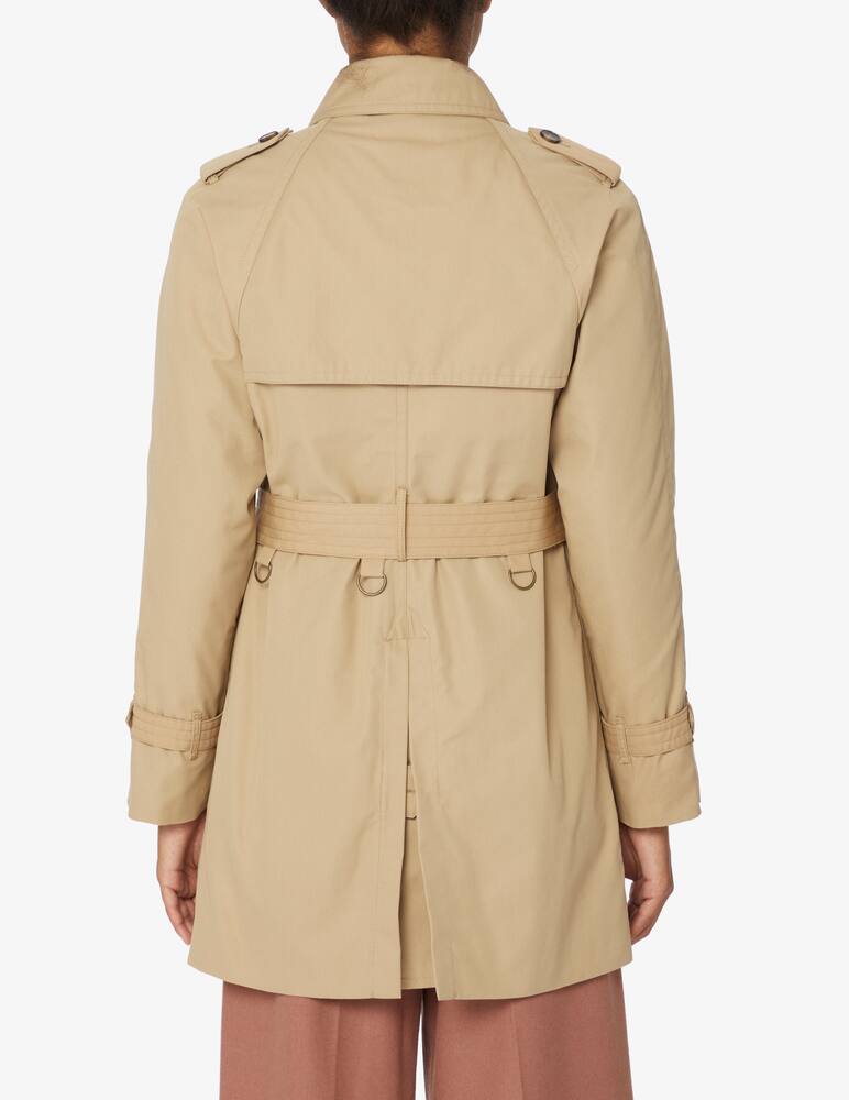 rinascente L'impermeabile Nels cotton blend short trench coat - Beige