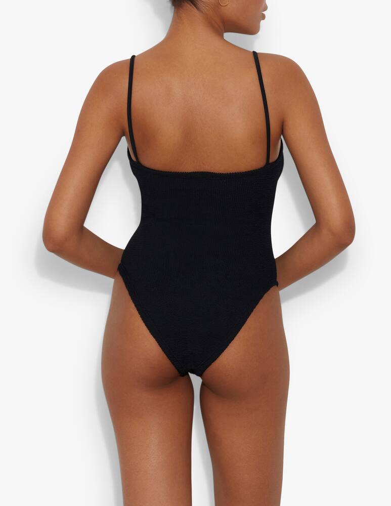 rinascente Hunza G Crystal cutout one-piece swimsuit
