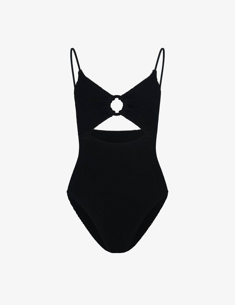 rinascente Hunza G Crystal cutout one-piece swimsuit
