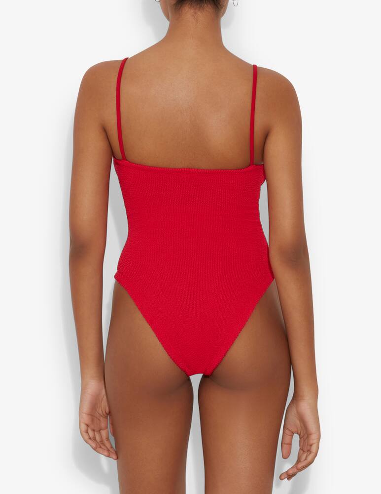 rinascente Hunza G Crystal cutout one-piece swimsuit