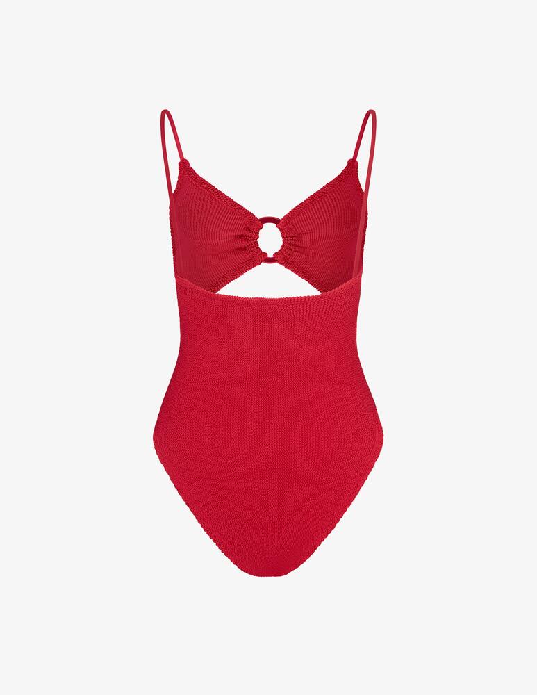 rinascente Hunza G Crystal cutout one-piece swimsuit