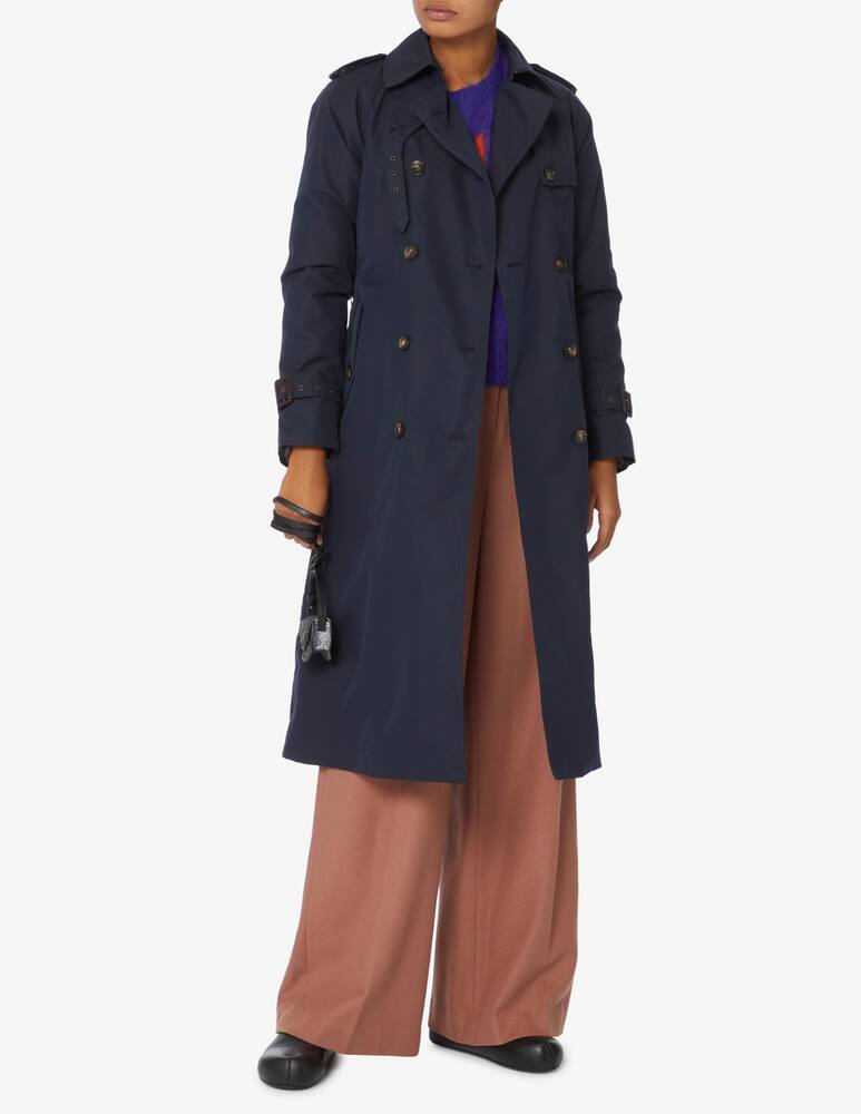 rinascente L'impermeabile Cappotto trench corto in misto cotone Nels - Blu