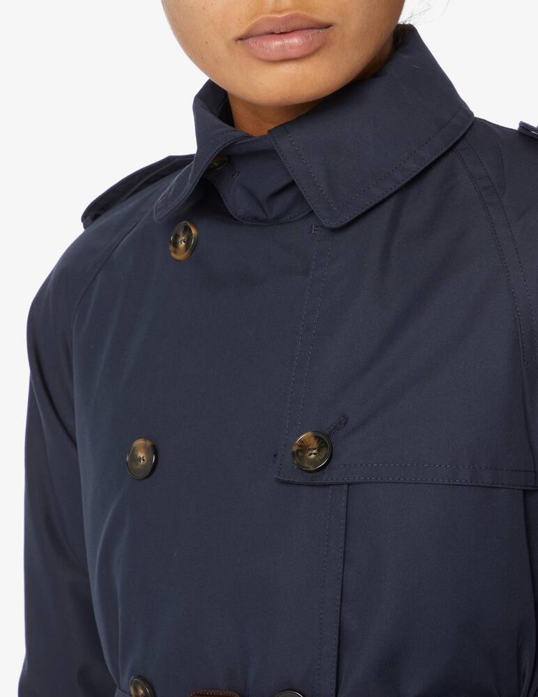 rinascente L'impermeabile Cappotto trench corto in misto cotone Nels - Blu