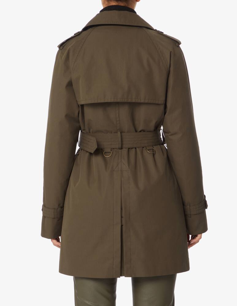 rinascente L'impermeabile Nels cotton short trench coat - Olive