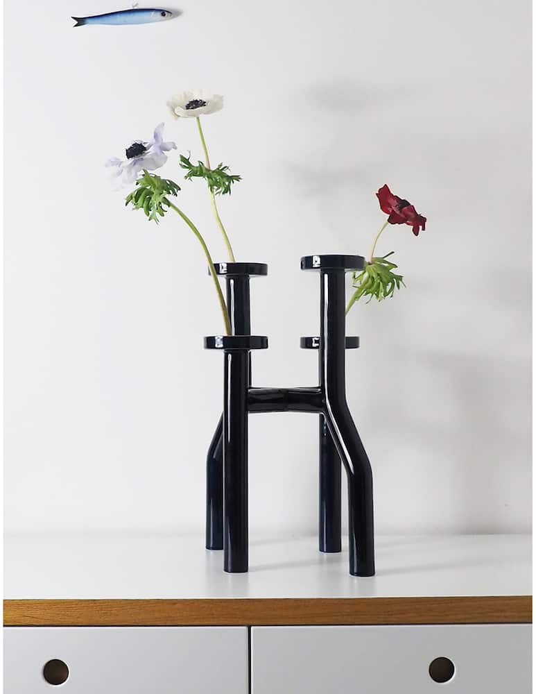 rinascente TU BI Vaso Tubolare A Quattro Gambe - Blu