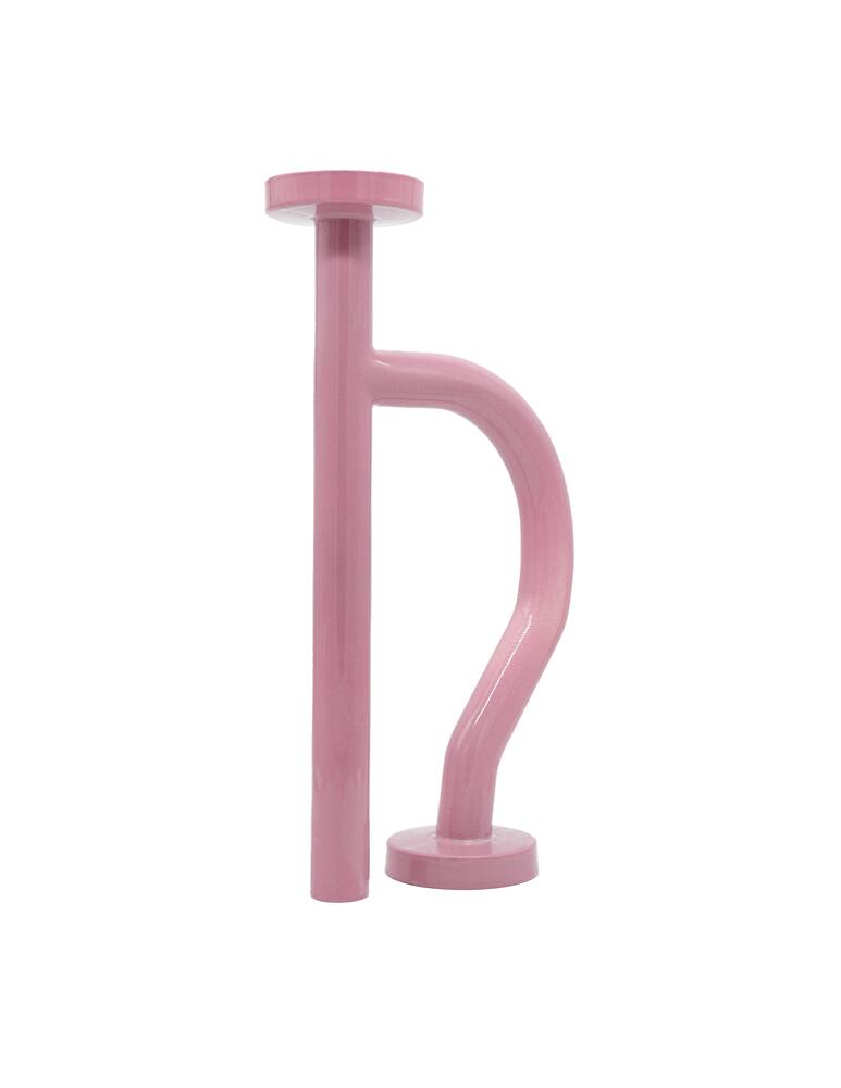 rinascente TU BI Curvy Handle Tubular Vase - Pink