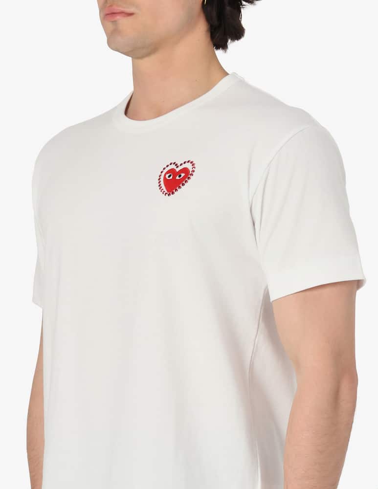 Comme des Garçons Play T-shirt con logo borchie - immagine 4 Comme des Garçons Play T-shirt con logo borchie - immagine 4