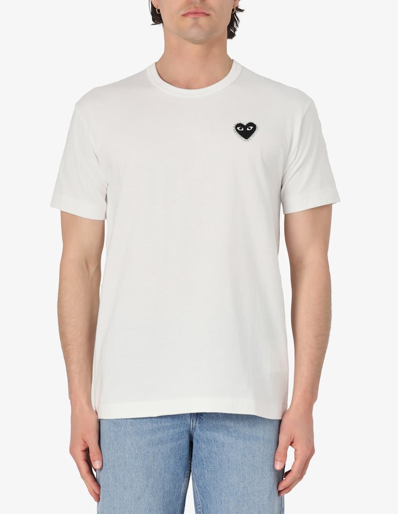Comme des Garçons Play T-shirt loghino strass - immagine 1 Comme des Garçons Play T-shirt loghino strass - immagine 1