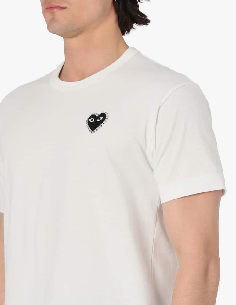 Comme des Garçons Play T-shirt loghino strass - immagine 4 Comme des Garçons Play T-shirt loghino strass - immagine 4
