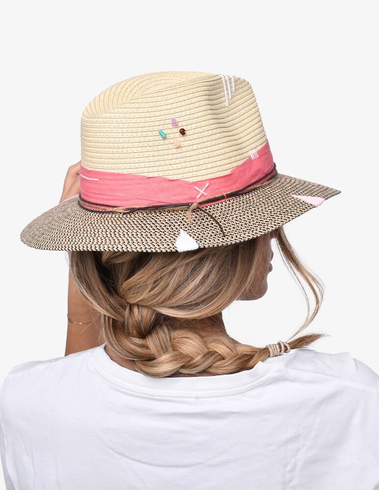 rinascente The Hat Gang Bicolor woven hat