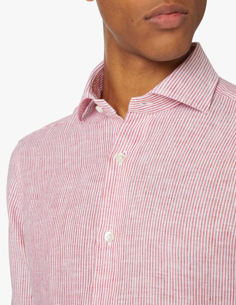 rinascente Guglielminotti Striped regular fit shirt - red