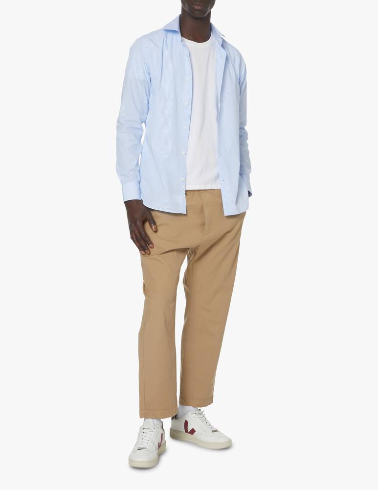 rinascente Guglielminotti Camicia manica lunga regular fit a righe - azzurro