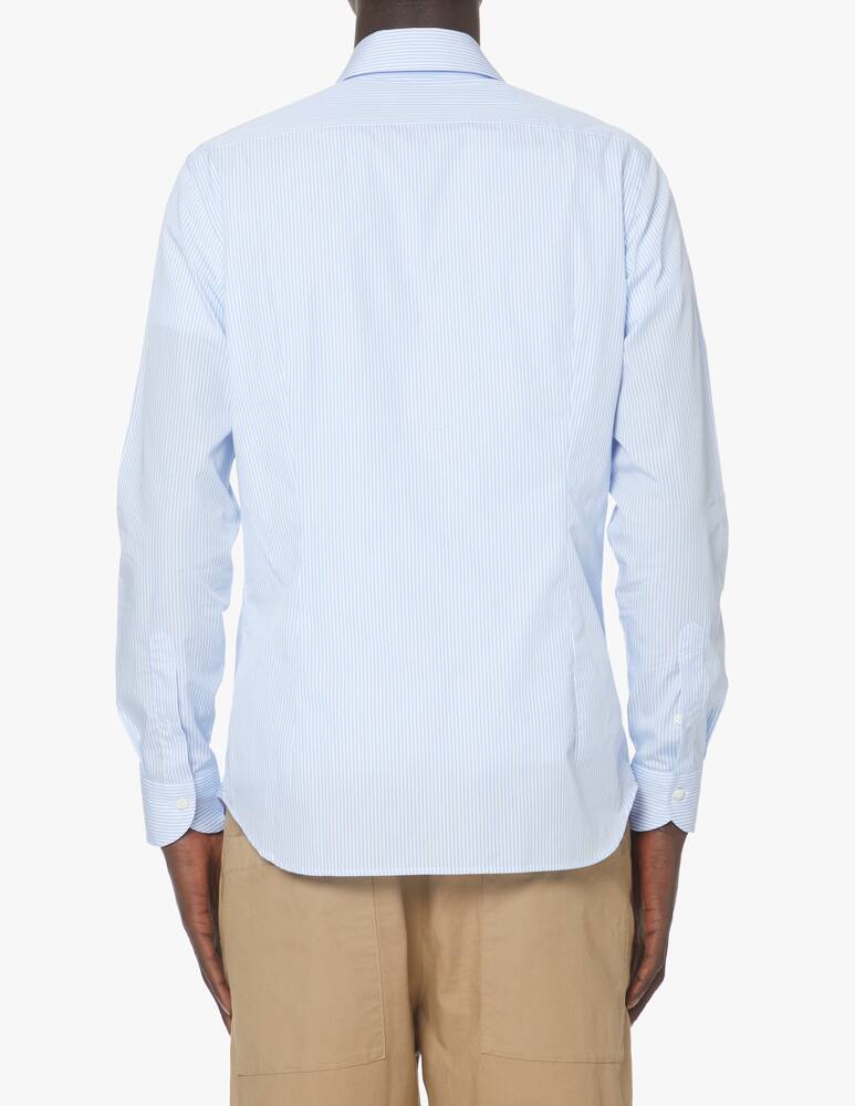 rinascente Guglielminotti Camicia manica lunga regular fit a righe - azzurro