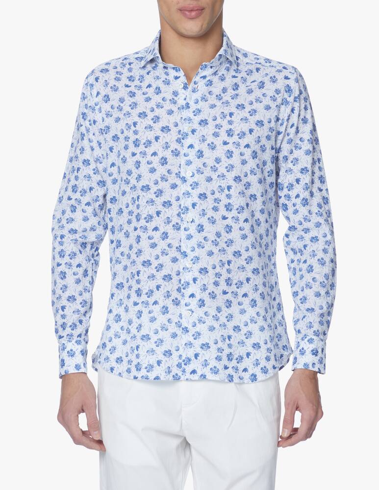 Guglielminotti Camicia manica lunga regular fiori - multicolor - immagine 1 Guglielminotti Camicia manica lunga regular fiori - multicolor - immagine 1