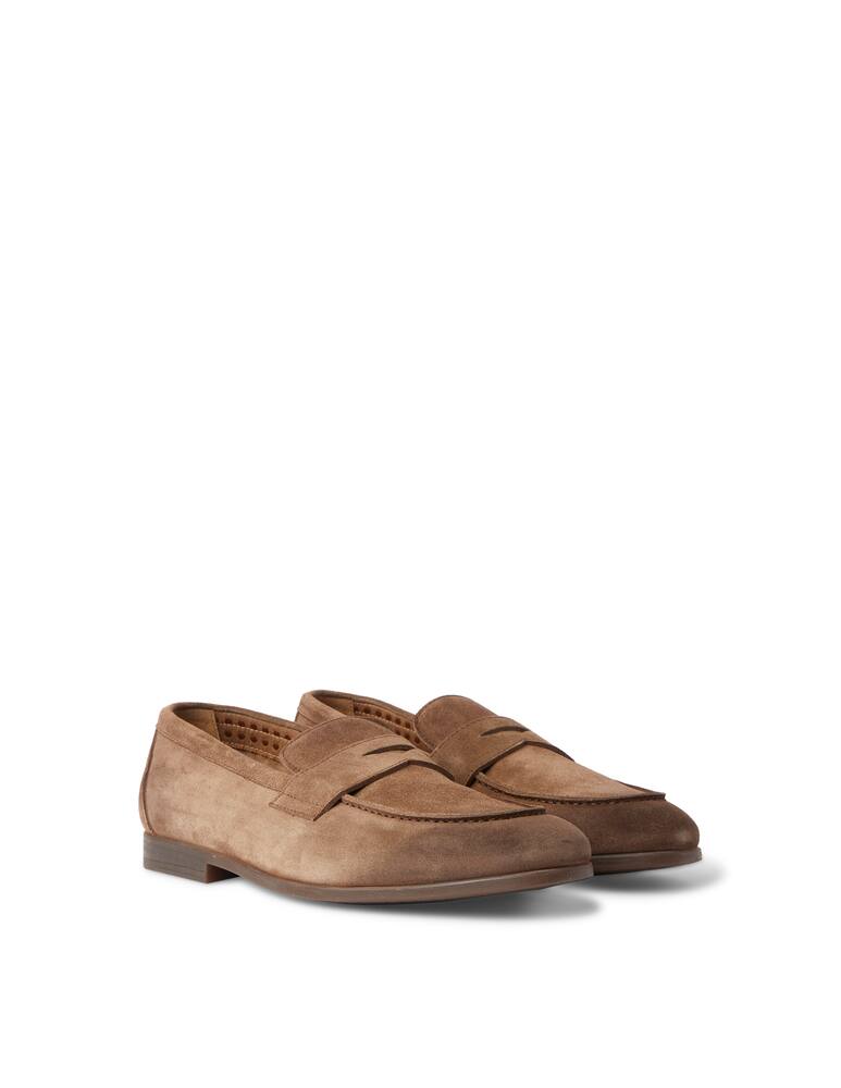 rinascente Doucal's Suede penny loafer - brown