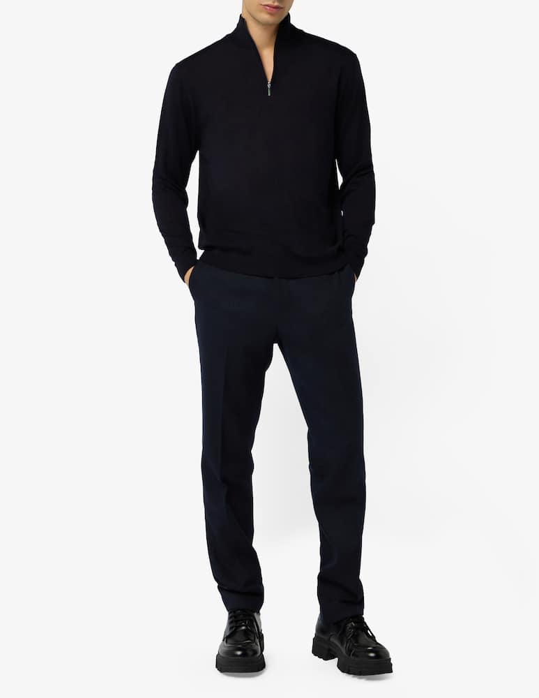 Rinascente Collection Maglia zip merino fine - immagine 2 Rinascente Collection Maglia zip merino fine - immagine 2