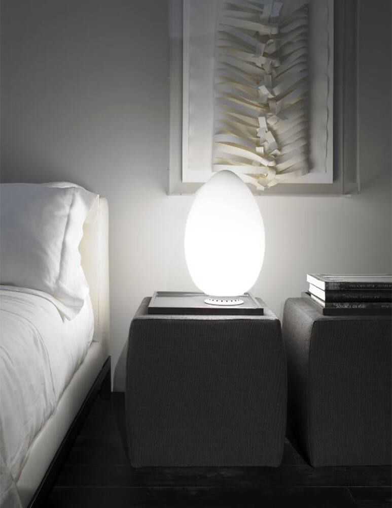 rinascente Fontana Arte  Uovo lampada da tavolo piccola - Bianco