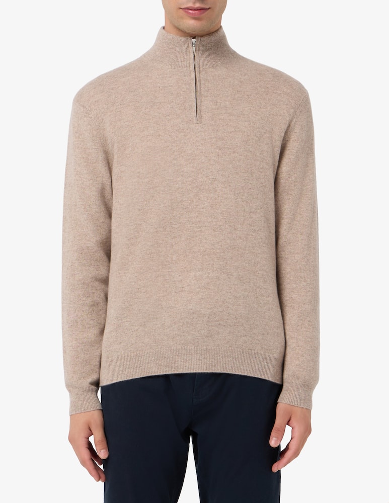 rinascente Pure Cashmere Half-zip cashmere jumper