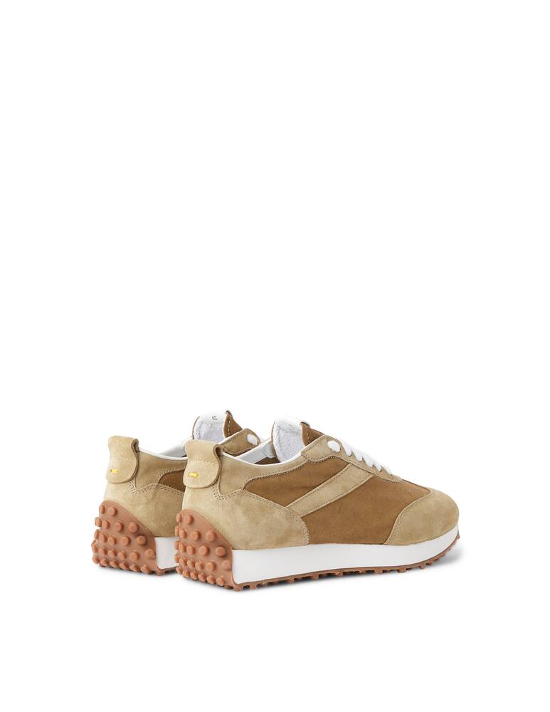 rinascente Doucal's Scarpe running in suede e tessuto - oliva