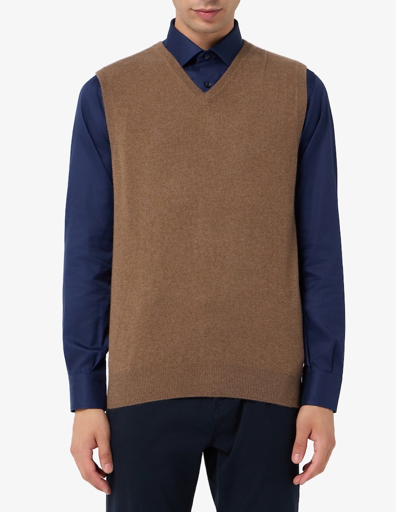 Pure Cashmere V-Neck cashmere gilet - picture 1 Pure Cashmere V-Neck cashmere gilet - picture 1