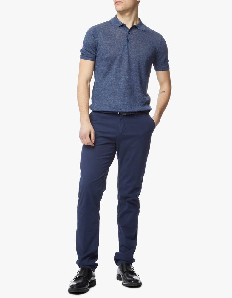 rinascente Gran Sasso Linen polo shirt