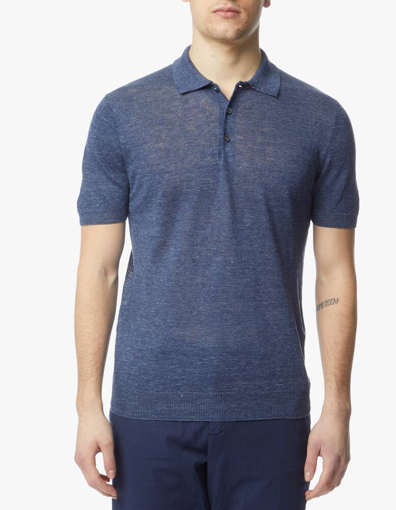 rinascente Gran Sasso Linen polo shirt