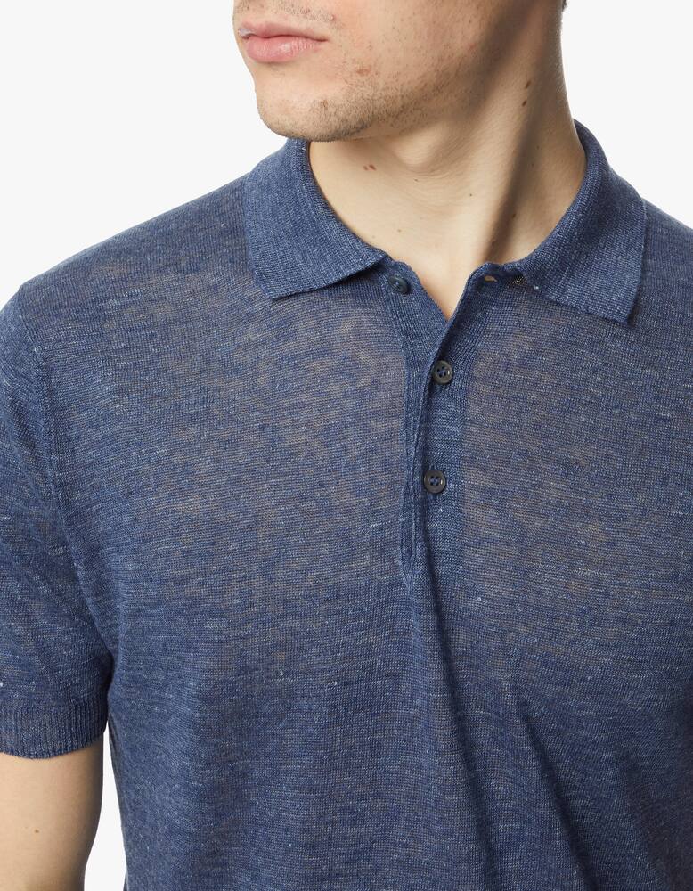 rinascente Gran Sasso Linen polo shirt