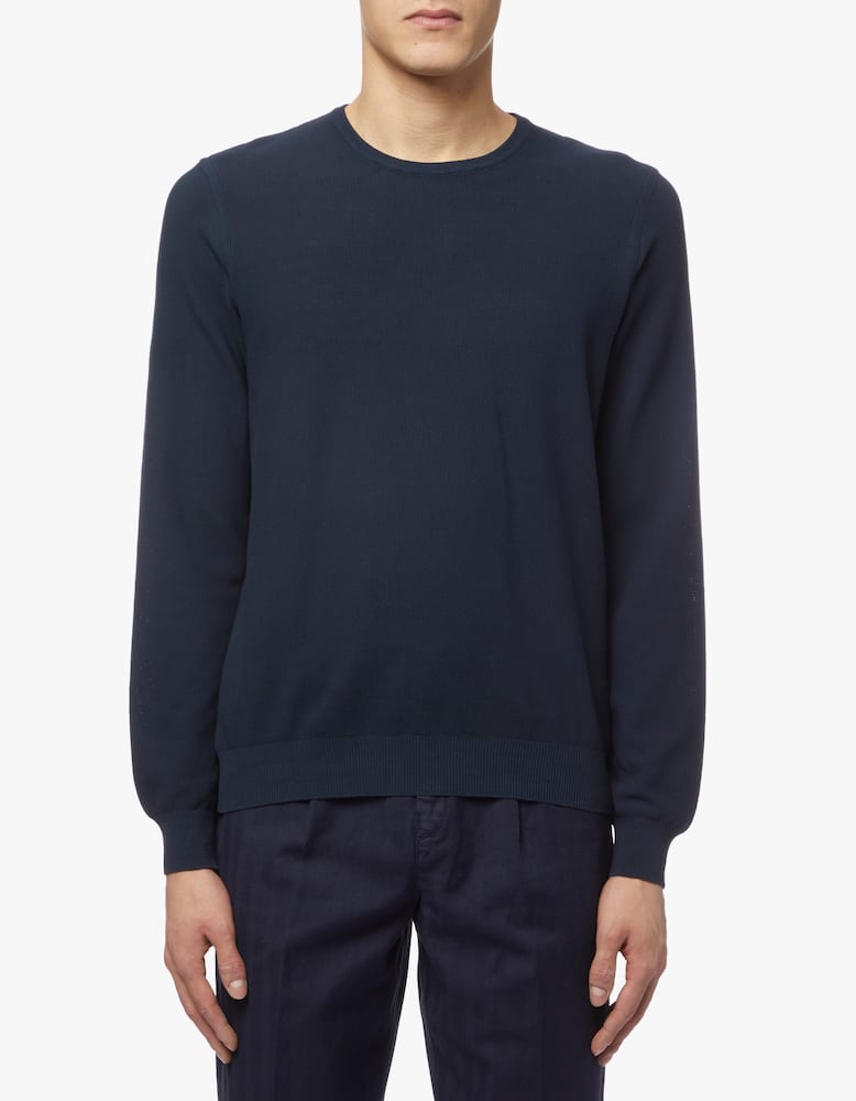 Gran Sasso Roundneck cotton sweater - picture 4 Gran Sasso Roundneck cotton sweater - picture 4