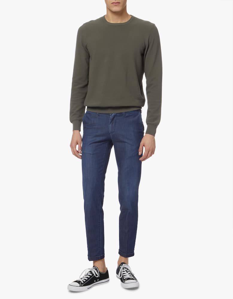Gran Sasso Roundneck cotton sweater - picture 2 Gran Sasso Roundneck cotton sweater - picture 2