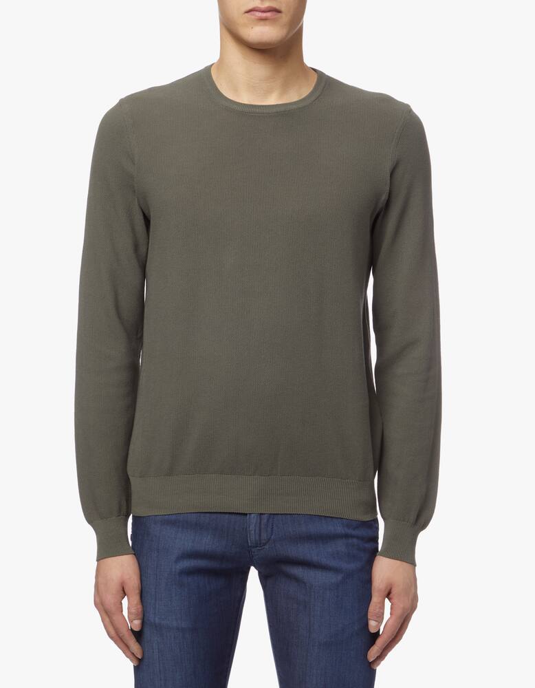 Gran Sasso Roundneck cotton sweater - picture 1 Gran Sasso Roundneck cotton sweater - picture 1