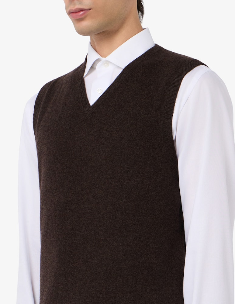 Pure Cashmere Gilet scollo a V in cashmere - immagine 4 Pure Cashmere Gilet scollo a V in cashmere - immagine 4