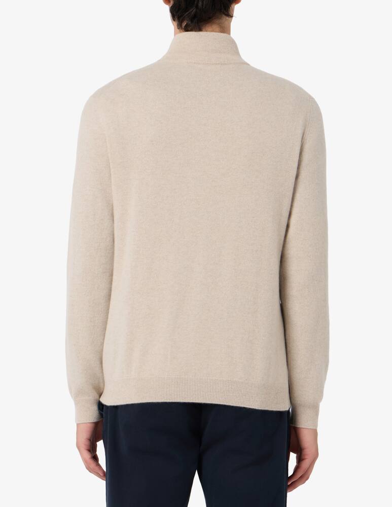 rinascente Pure Cashmere Zip mock neck jumper