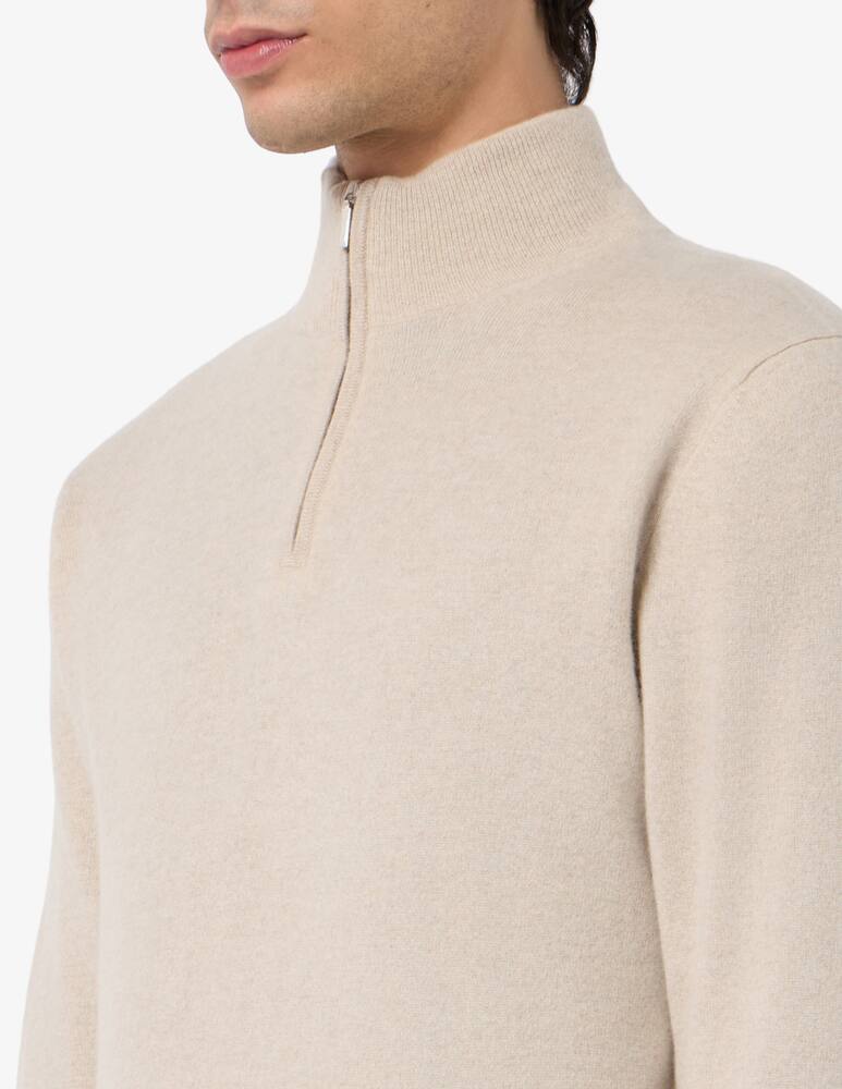 rinascente Pure Cashmere Zip mock neck jumper