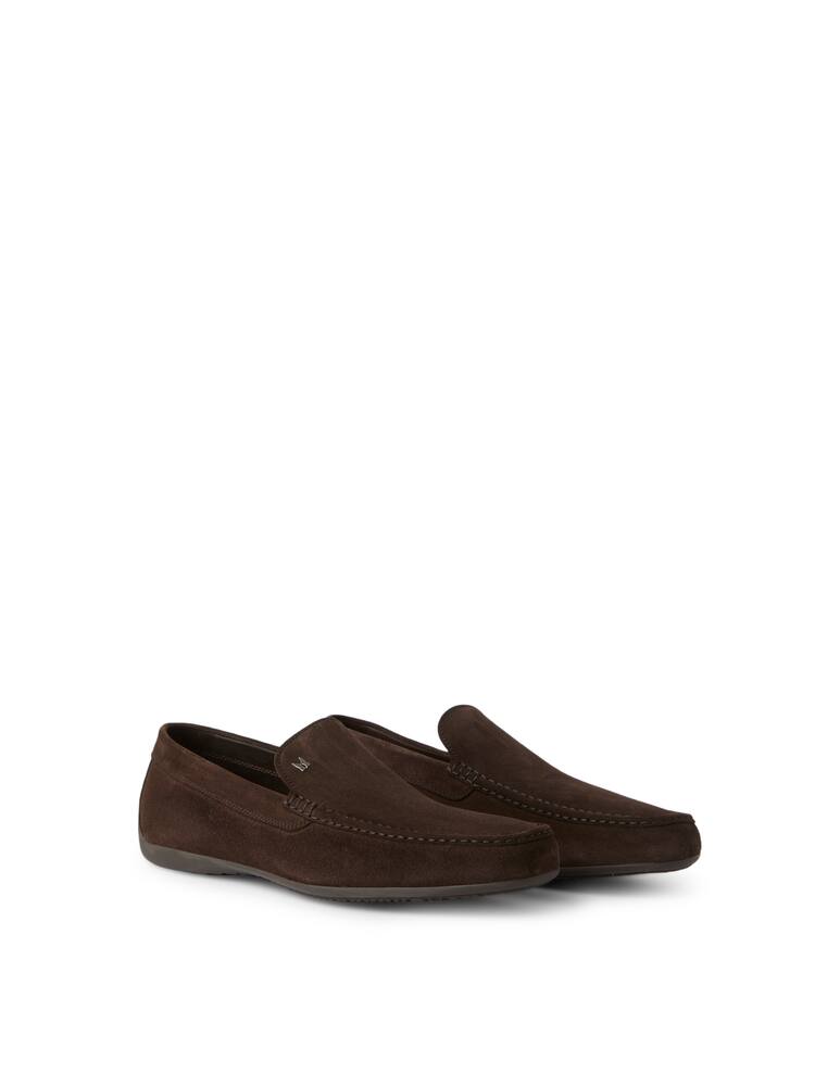 rinascente Moreschi Suede driver loafer - brown