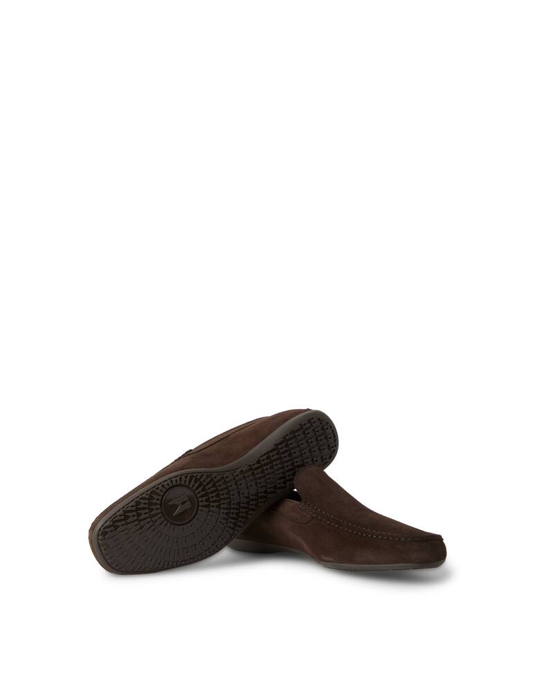 rinascente Moreschi Suede driver loafer - brown