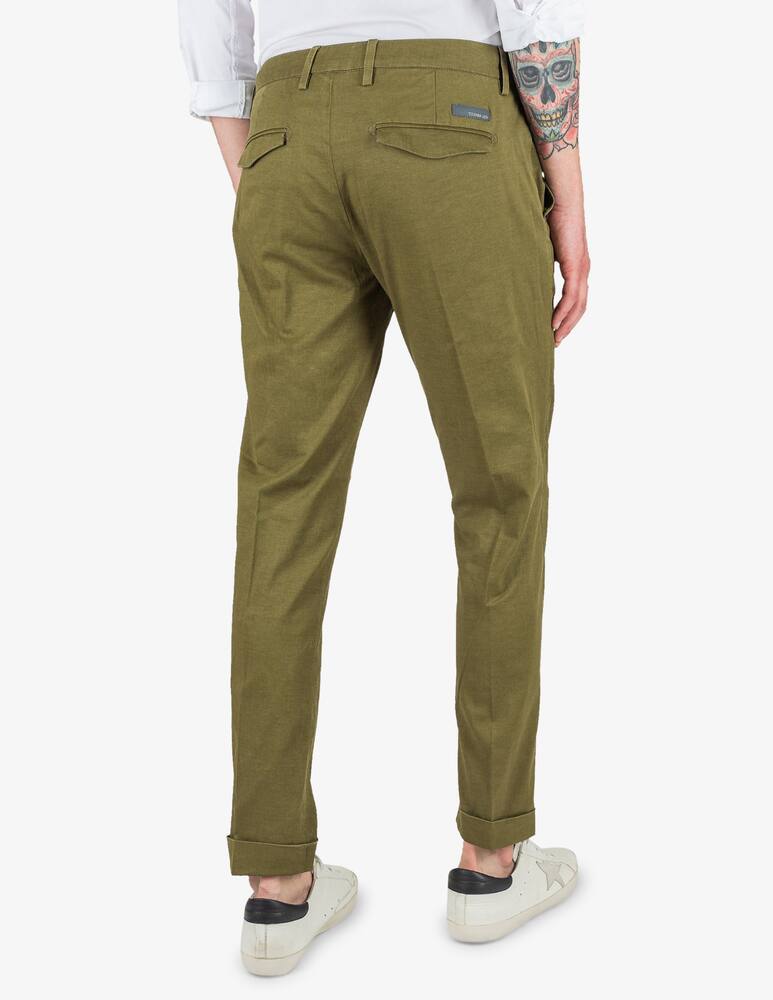 rinascente Teleria Zed Pantaloni chino tapered fit fondo 18 cm lunghezza 76 cm
