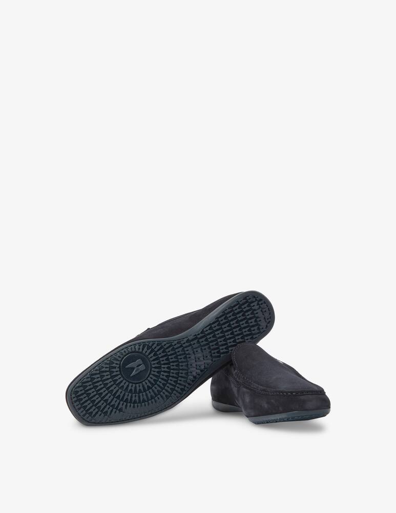 rinascente Moreschi Mocassini driver in suede - blu